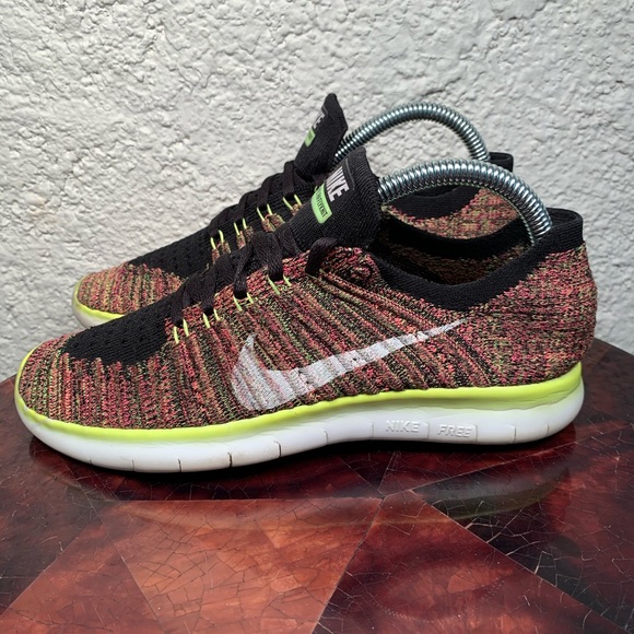 Nike Free RN Flyknit Multi Color 2016 Running - Picture 3 of 8